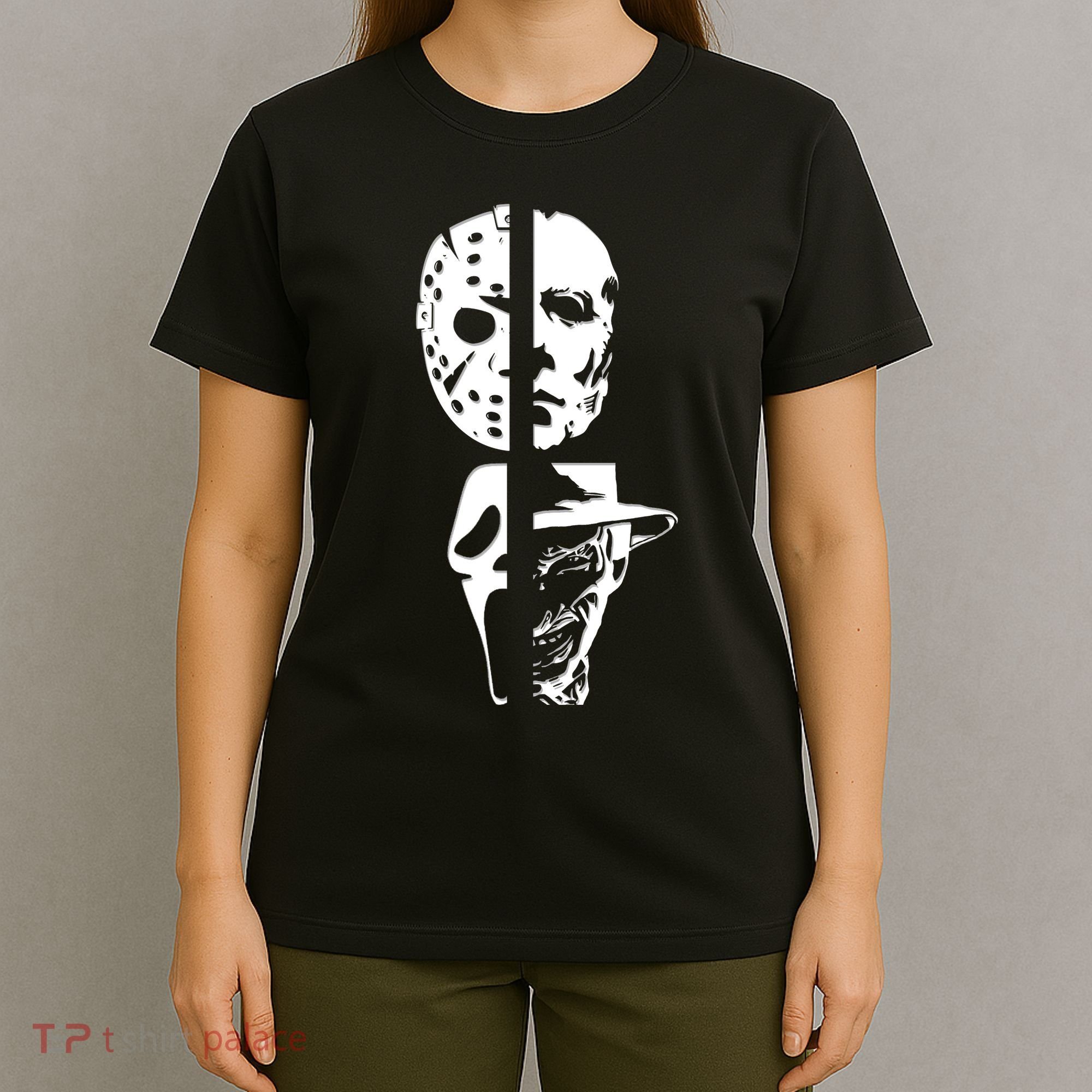 Supervillain Scary Faces Halloween T-Shirt
