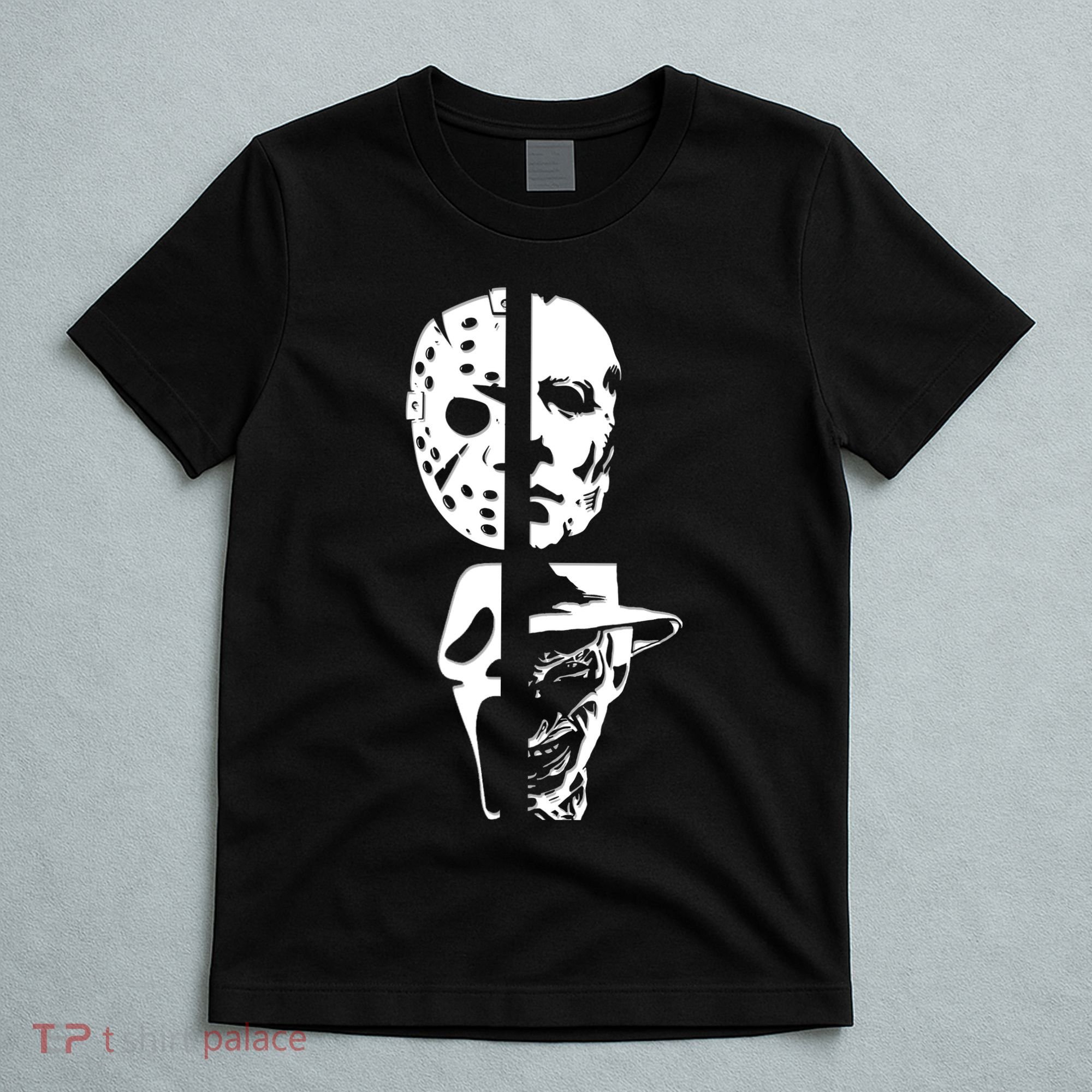 Supervillain Scary Faces Halloween T-Shirt
