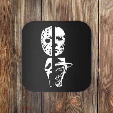 Supervillain Scary Faces Halloween Coaster