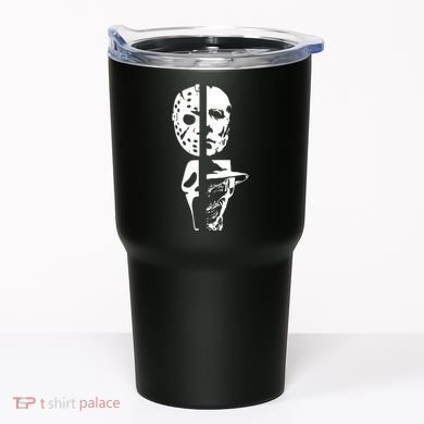 Supervillain Scary Faces Halloween Tumbler