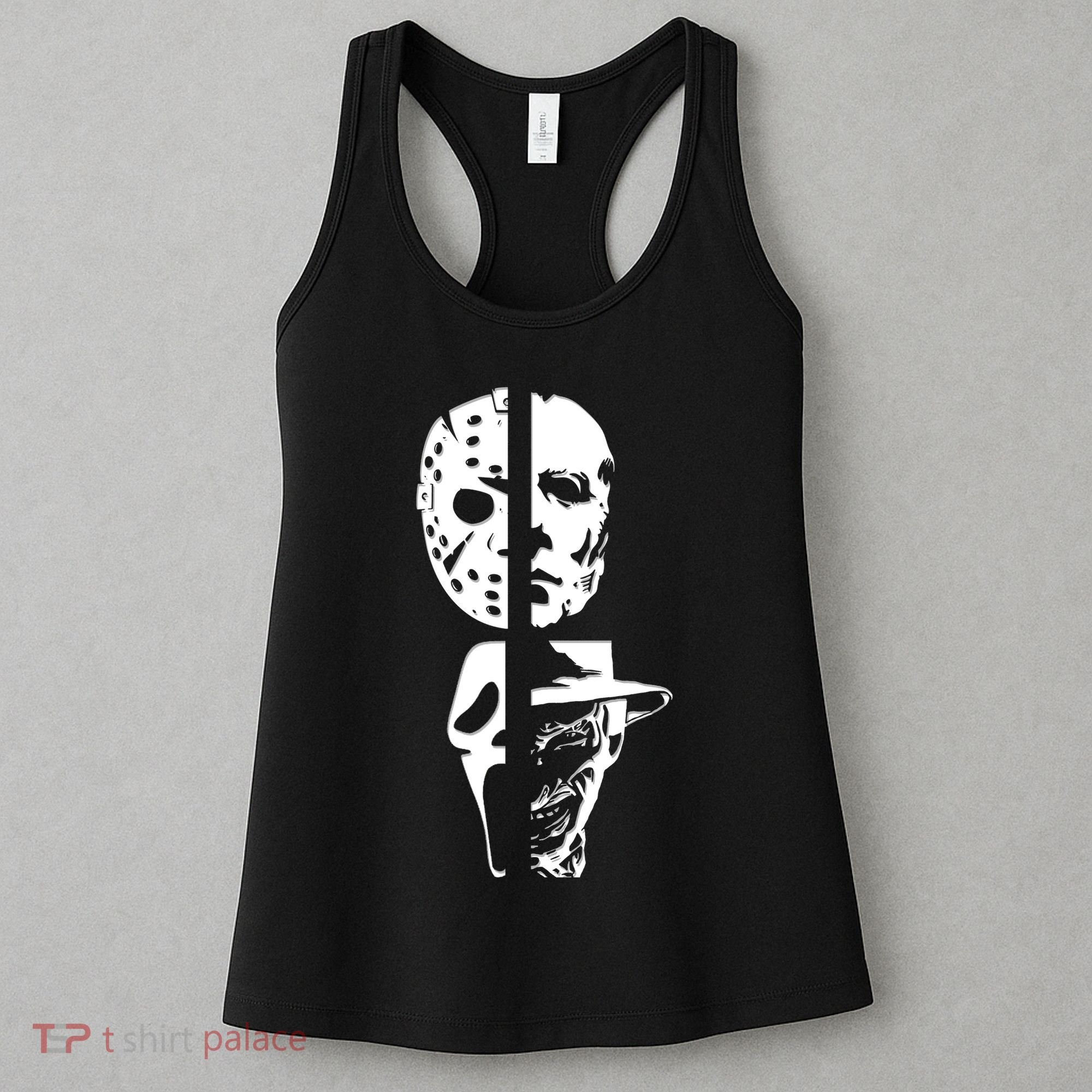 Supervillain Scary Faces Halloween Women's Tank Top
