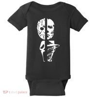 Supervillain Scary Faces Halloween Baby Bodysuit thumb 0