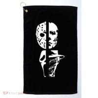 Supervillain Scary Faces Halloween Golf Towel thumb 0
