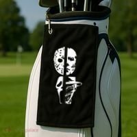 Supervillain Scary Faces Halloween Golf Towel thumb 2