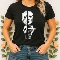 Supervillain Scary Faces Halloween Women's T-Shirt thumb 2
