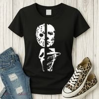Supervillain Scary Faces Halloween Women's T-Shirt thumb 3