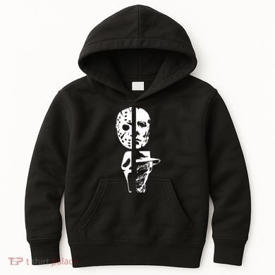 Supervillain Scary Faces Halloween Kids Hoodie