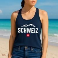 SUISSE SWITZERLAND Flag Women's Tank Top thumb 2