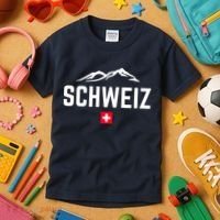 SUISSE SWITZERLAND Flag Kids T-Shirt thumb 3