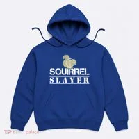 Squirrel Slayer Funny Hunting For Squirrel Hunters Gift Hoodie thumb 0