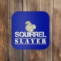 Squirrel Slayer Funny Hunting For Squirrel Hunters Gift Coaster thumb 0