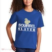 Squirrel Slayer Funny Hunting For Squirrel Hunters Gift Kids T-Shirt thumb 2