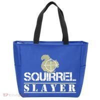 Squirrel Slayer Funny Hunting For Squirrel Hunters Gift Tote Bag thumb 0