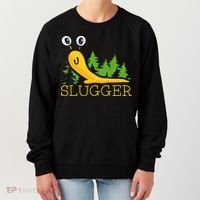 Slugger Slug – Funny Banana Slug Expert Baseball Game Player Women's Sweatshirt thumb 0