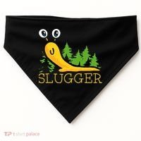 Slugger Slug – Funny Banana Slug Expert Baseball Game Player USA-Made Doggie Bandana thumb 0
