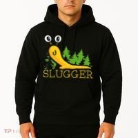 Slugger Slug – Funny Banana Slug Expert Baseball Game Player Hoodie thumb 2