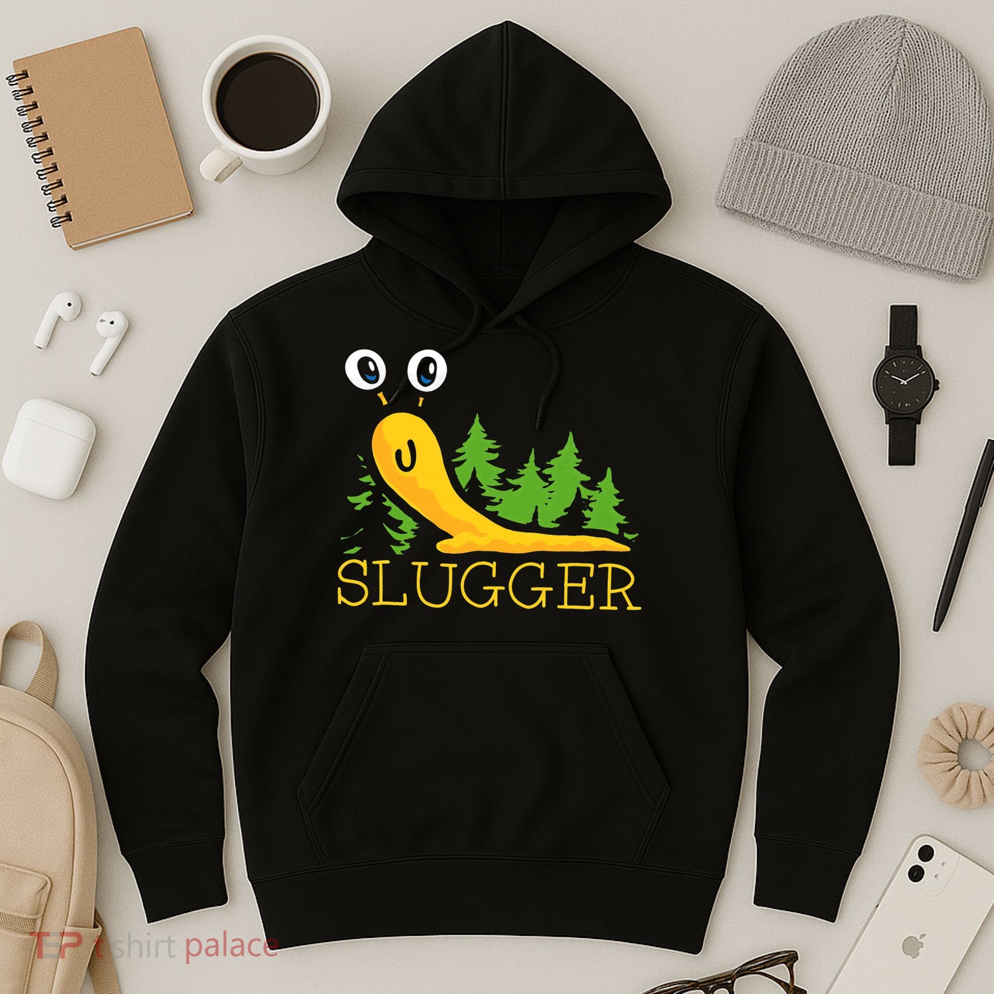 Slugger Slug – Funny Banana Slug Expert Baseball Game Player Hoodie