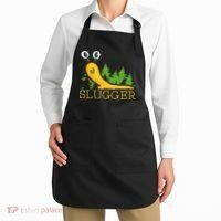 Slugger Slug – Funny Banana Slug Expert Baseball Game Player Apron thumb 2