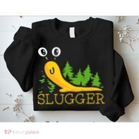 Slugger Slug – Funny Banana Slug Expert Baseball Game Player Sweatshirt thumb 2
