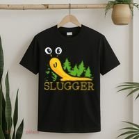 Slugger Slug – Funny Banana Slug Expert Baseball Game Player T-Shirt thumb 2