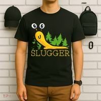 Slugger Slug – Funny Banana Slug Expert Baseball Game Player T-Shirt thumb 6