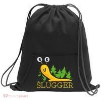 Slugger Slug – Funny Banana Slug Expert Baseball Game Player Sweatshirt Cinch Pack Bag thumb 0