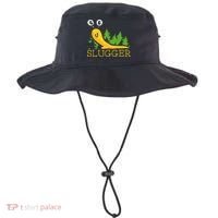 Slugger Slug – Funny Banana Slug Expert Baseball Game Player Bucket Hat thumb 0