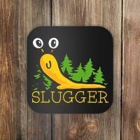 Slugger Slug – Funny Banana Slug Expert Baseball Game Player Coaster thumb 0