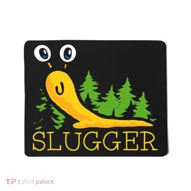 Slugger Slug – Funny Banana Slug Expert Baseball Game Player Mousepad