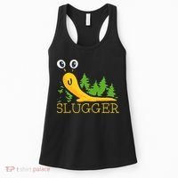 Slugger Slug – Funny Banana Slug Expert Baseball Game Player Women's Tank Top thumb 0