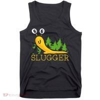 Slugger Slug – Funny Banana Slug Expert Baseball Game Player Tank Top thumb 0