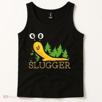 Slugger Slug – Funny Banana Slug Expert Baseball Game Player Tank Top thumb 2