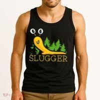 Slugger Slug – Funny Banana Slug Expert Baseball Game Player Tank Top thumb 3