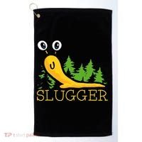 Slugger Slug – Funny Banana Slug Expert Baseball Game Player Golf Towel thumb 0