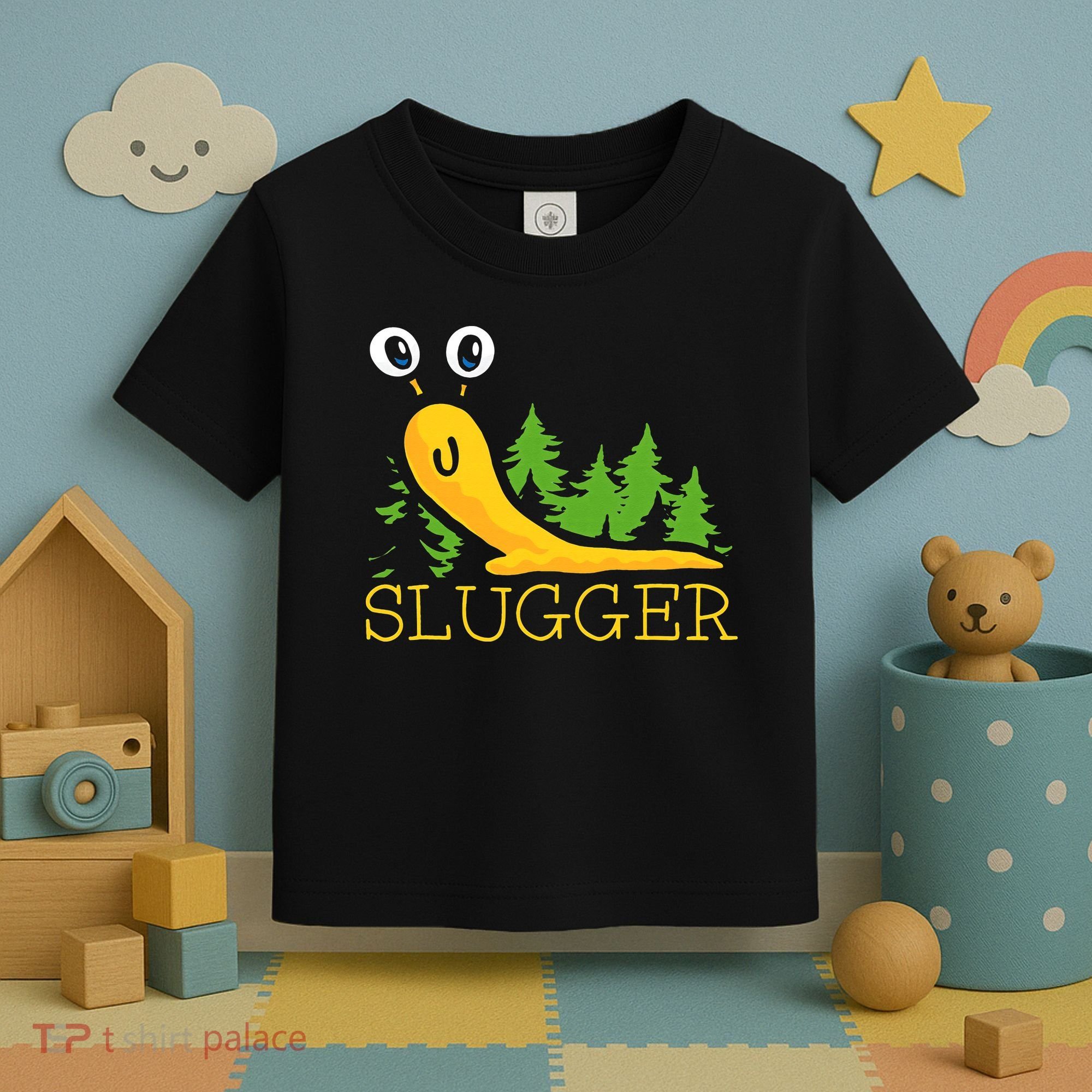 Slugger Slug – Funny Banana Slug Expert Baseball Game Player Toddler T-Shirt