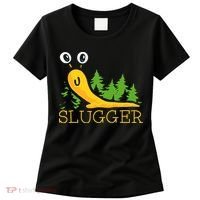 Slugger Slug – Funny Banana Slug Expert Baseball Game Player Women's T-Shirt thumb 0