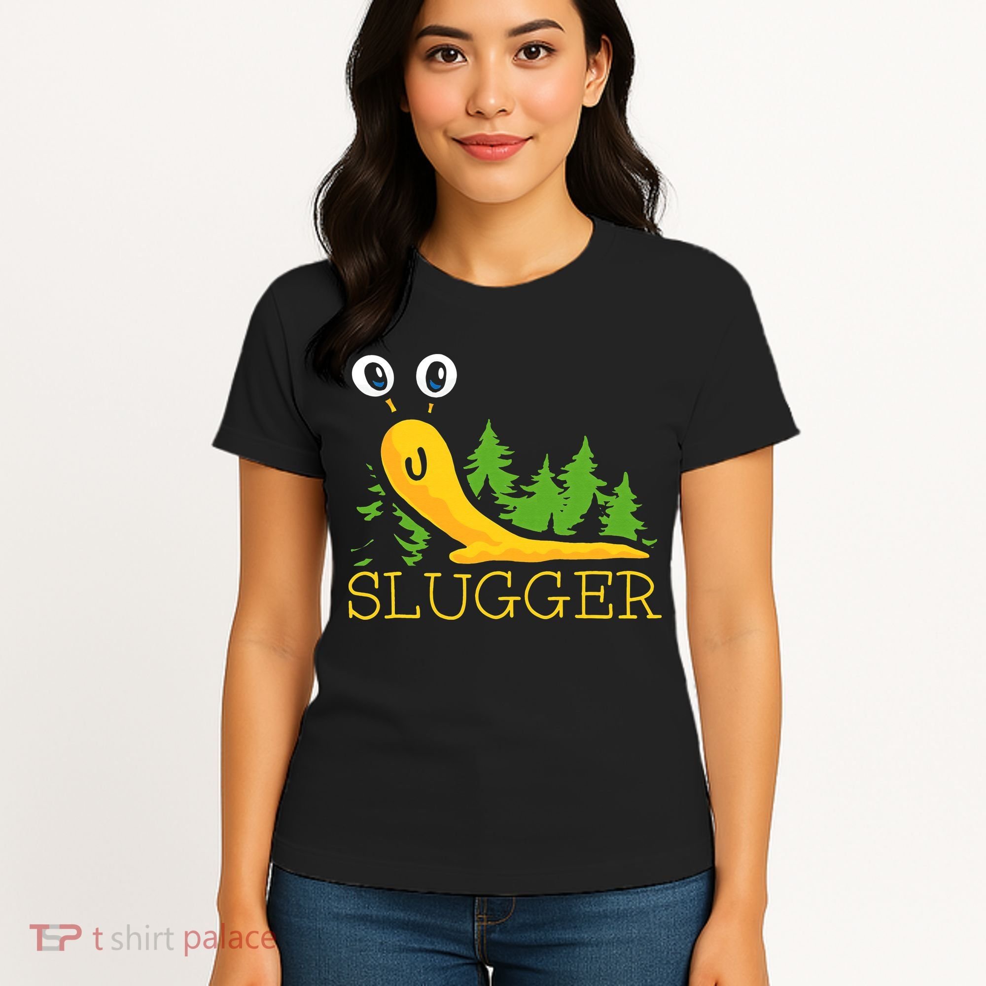 Slugger Slug – Funny Banana Slug Expert Baseball Game Player Women's T-Shirt