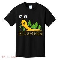 Slugger Slug – Funny Banana Slug Expert Baseball Game Player Kids T-Shirt thumb 0