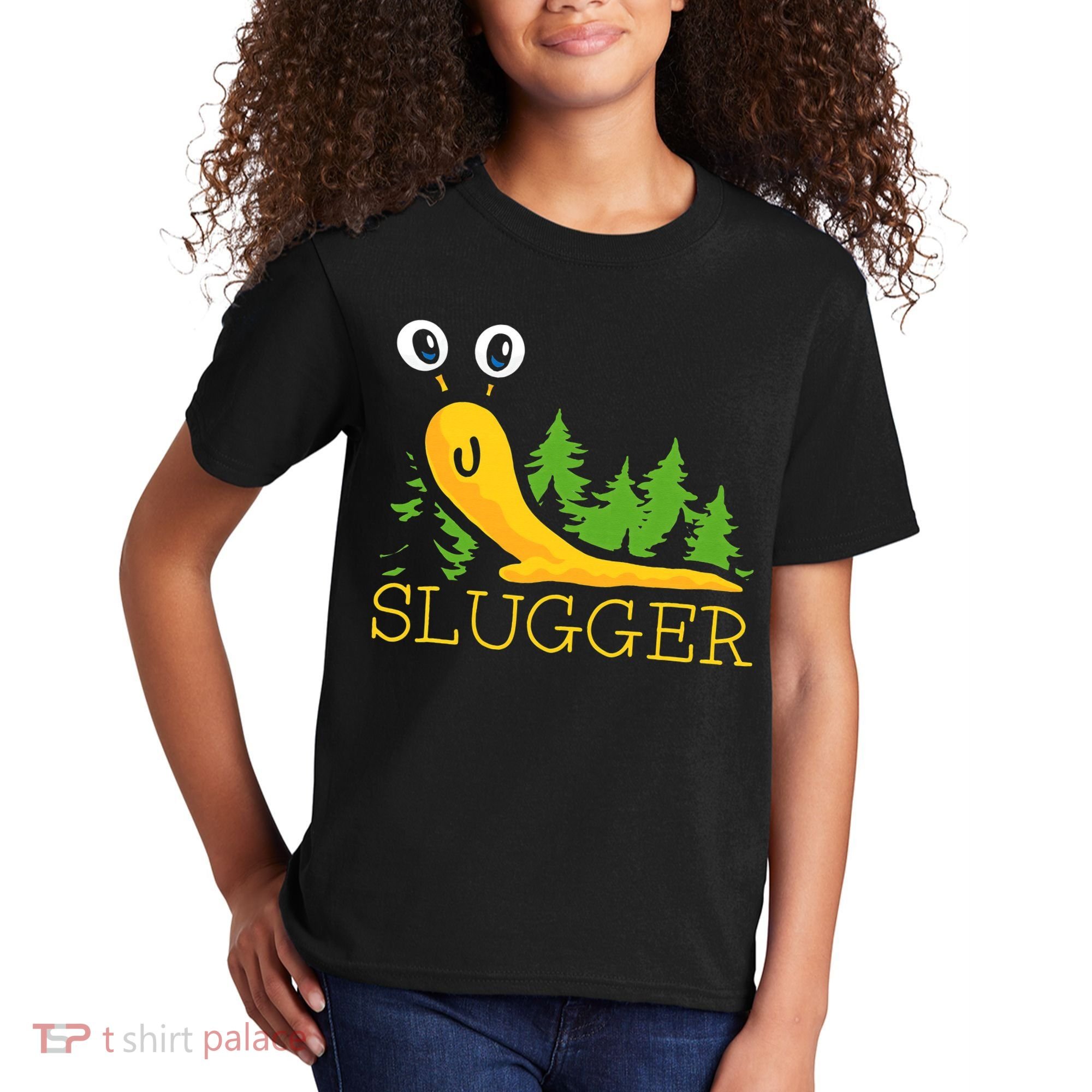 Slugger Slug – Funny Banana Slug Expert Baseball Game Player Kids T-Shirt