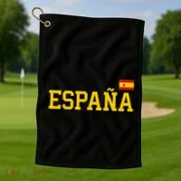 Spain Spanish Flag Red EspañA Golf Towel thumb 1