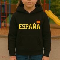 Spain Spanish Flag Red EspañA Kids Hoodie thumb 3