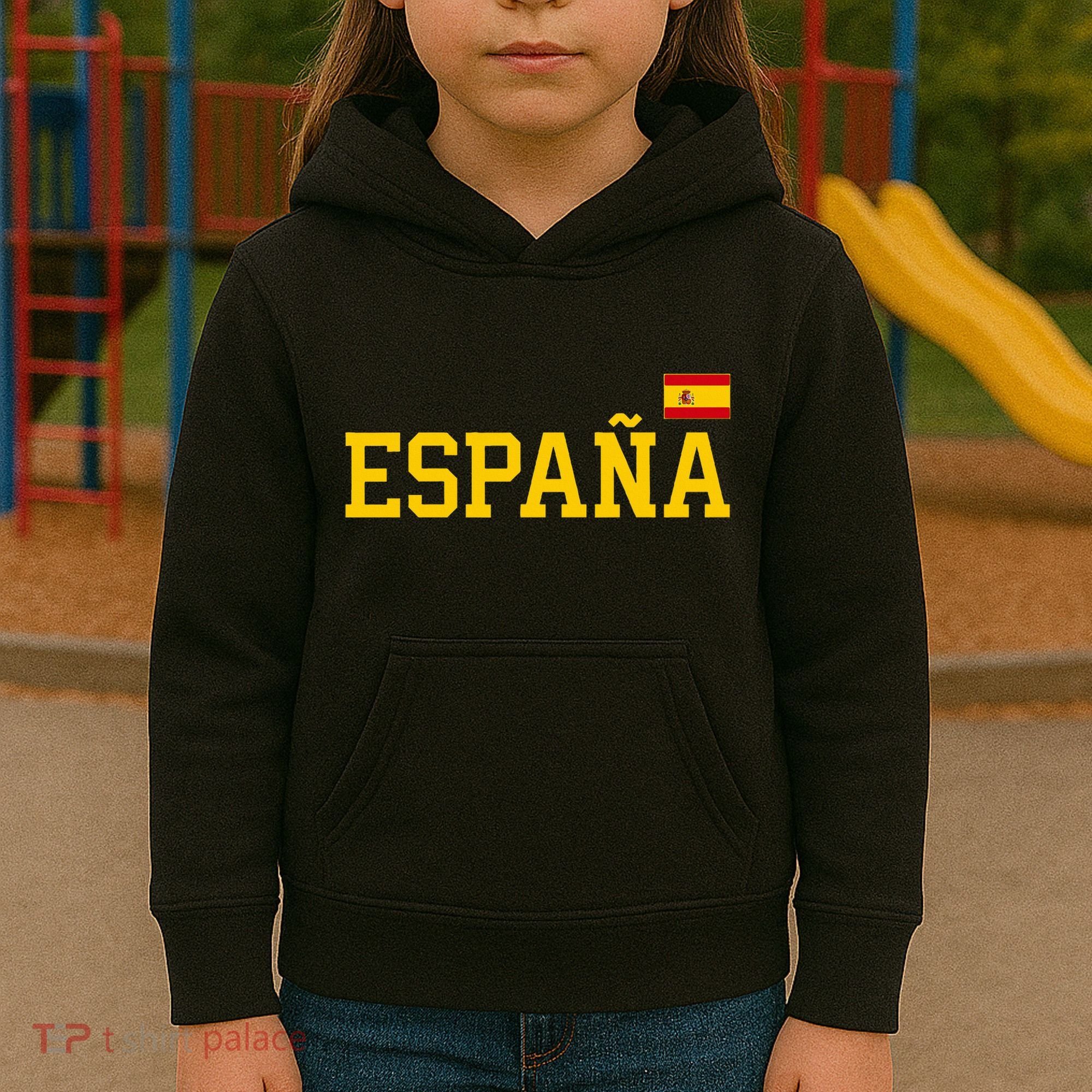 Spain Spanish Flag Red EspañA Kids Hoodie