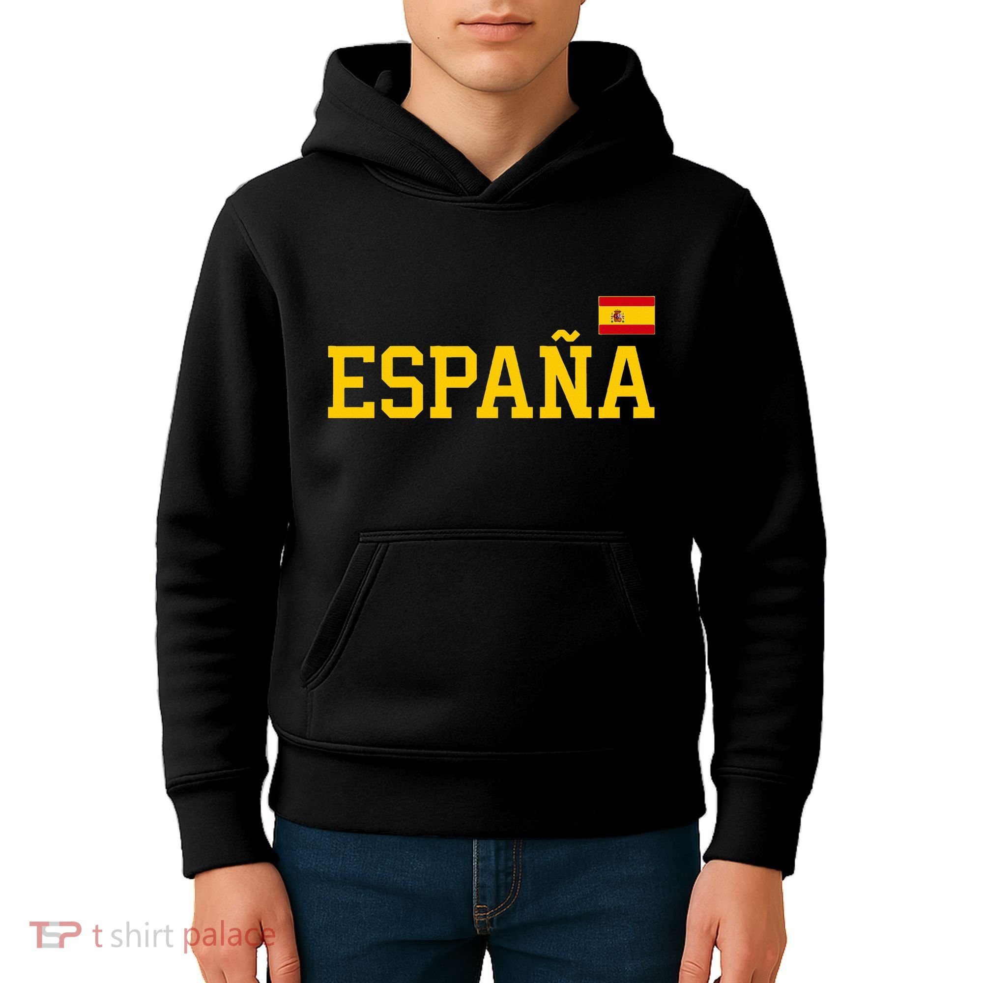 Spain Spanish Flag Red EspañA Kids Hoodie