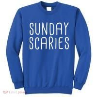 Sunday Scaries Funny Lazy Meme Dreading Monday Sad Mood Gift Sweatshirt thumb 0