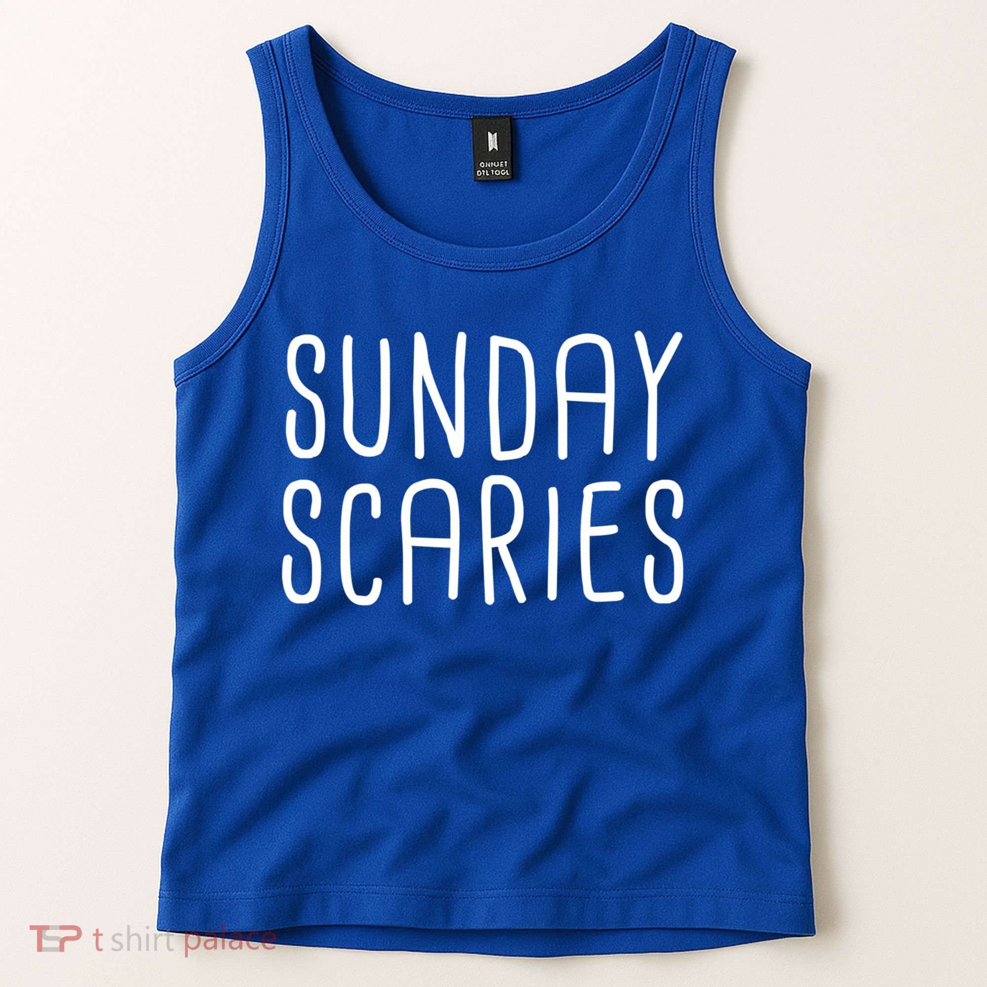 Sunday Scaries Funny Lazy Meme Dreading Monday Sad Mood Gift Tank Top