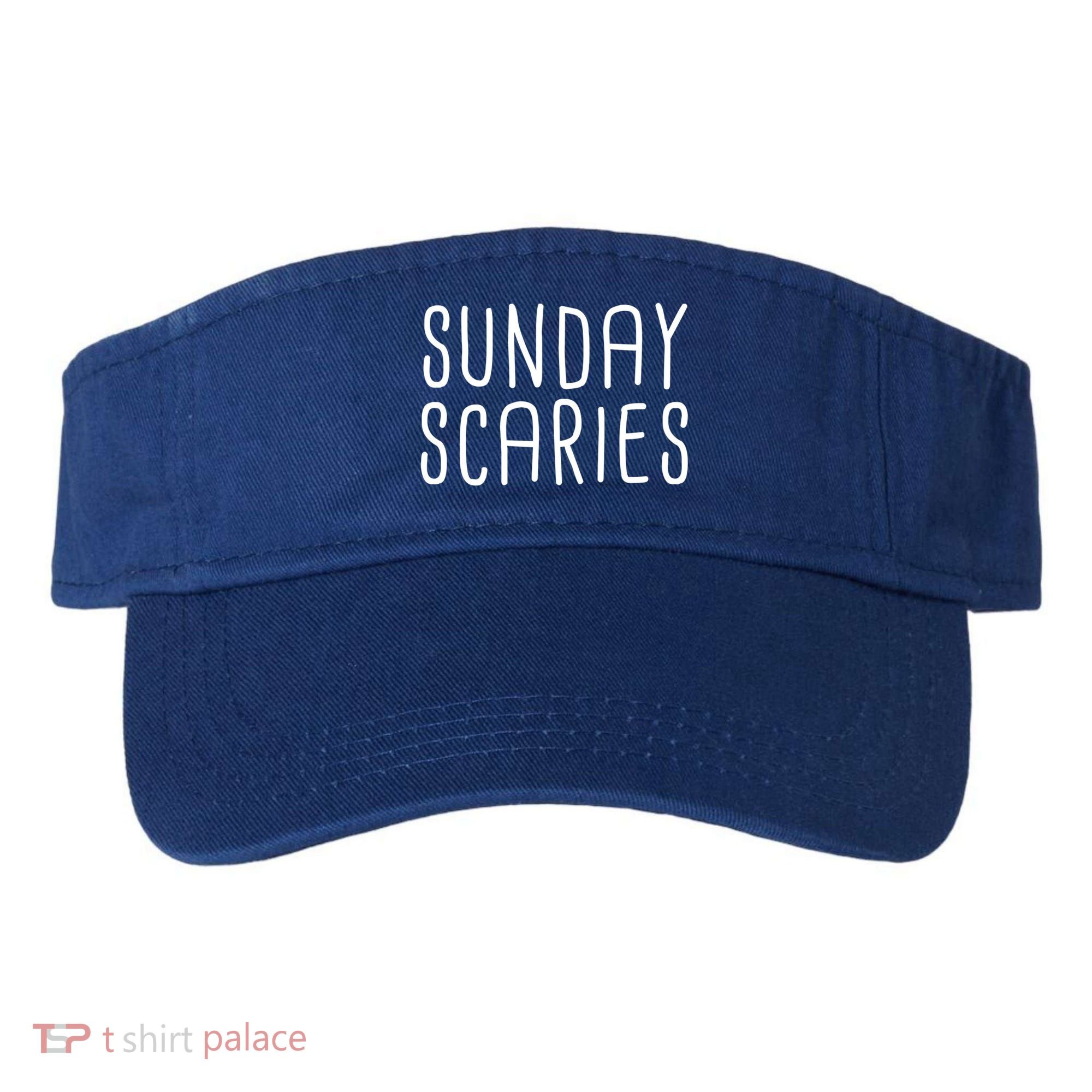 Sunday Scaries Funny Lazy Meme Dreading Monday Sad Mood Gift Visor
