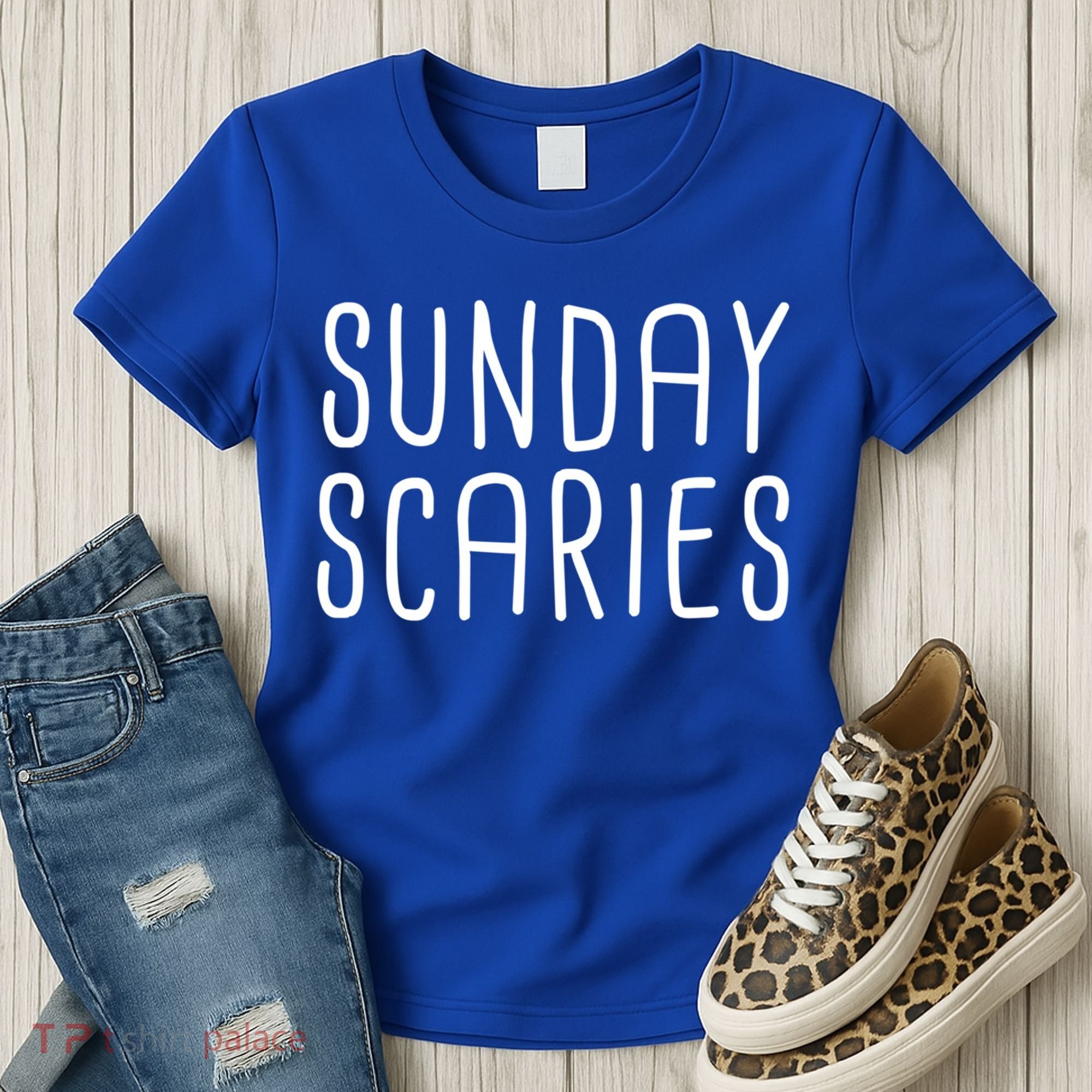 Sunday Scaries Funny Lazy Meme Dreading Monday Sad Mood Gift Women's T-Shirt