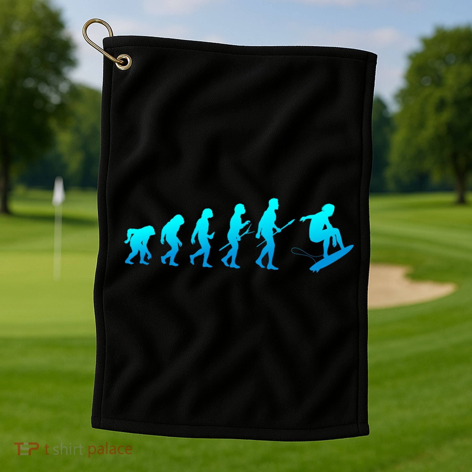 Skimboarding Skimboard Funny Evolution Beach Surfing Great Gift Golf Towel