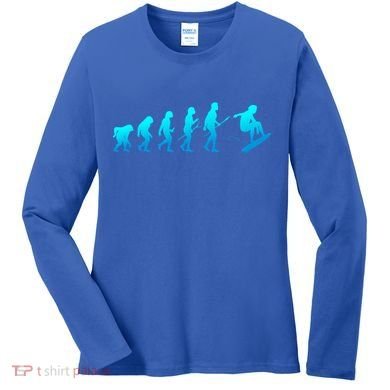 Skimboarding Skimboard Funny Evolution Beach Surfing Great Gift Women's Long Sleeve Shirt