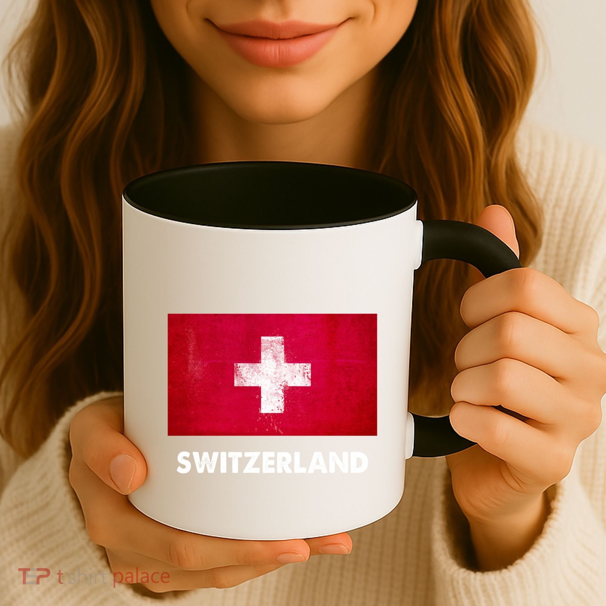 Swiss Switzerland Flag Cute Gift Coffee Mug